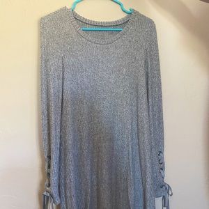 American Eagle Soft & Sexy Gray Mid- Length Dress